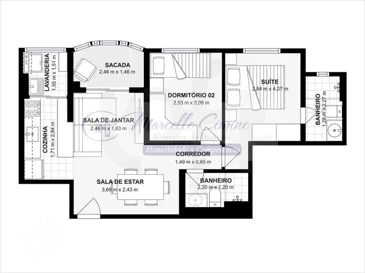 Apartamento, 2 quartos, 53 m² - Foto 5